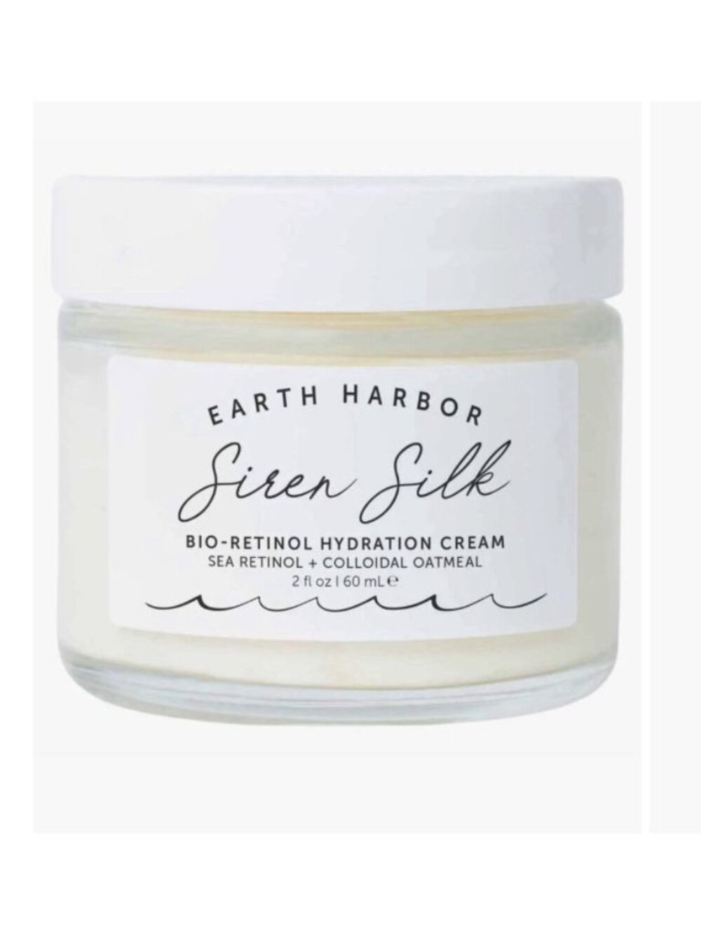Earth Harbor Siren Silk Bio-Retinol Hydration Cream 60ml/2fl.oz. Full Size NIB